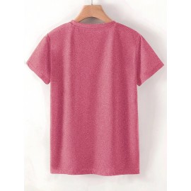 3pcs Women'S Retro Graphic T-Shirt Set - 