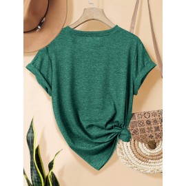 3pcs Women'S Retro Graphic T-Shirt Set - 