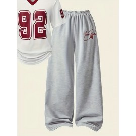 [Y2K HAWKIA Joggers] Women's Y2K Fashion Pants - Lightweight & Breathable HAWKIA Print Joggers for Spring/Summer Casual Wear | Comfortable Y2K Style Jogger Pants